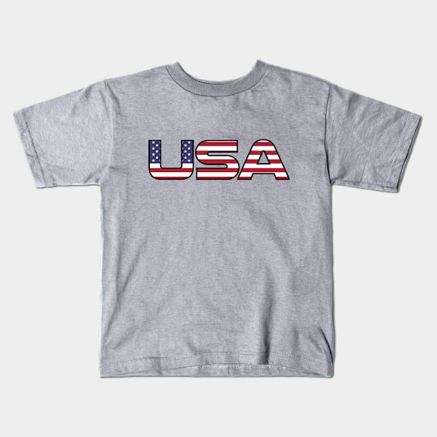 USA Kids T-Shirt by Made1995